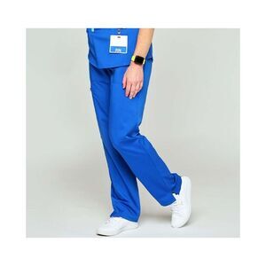 NEW Scrubology Core Women's Cargo Yoga Scrub Pants PL147 Royal Size M